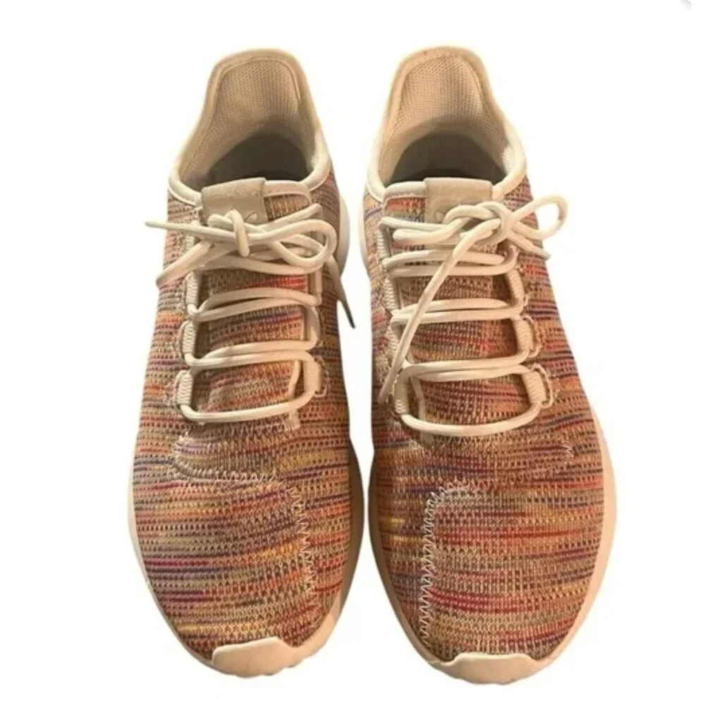 Adidas Tubular Shadow Multicolored Knit Sneakers Womens Size 6.5 Lightweigt